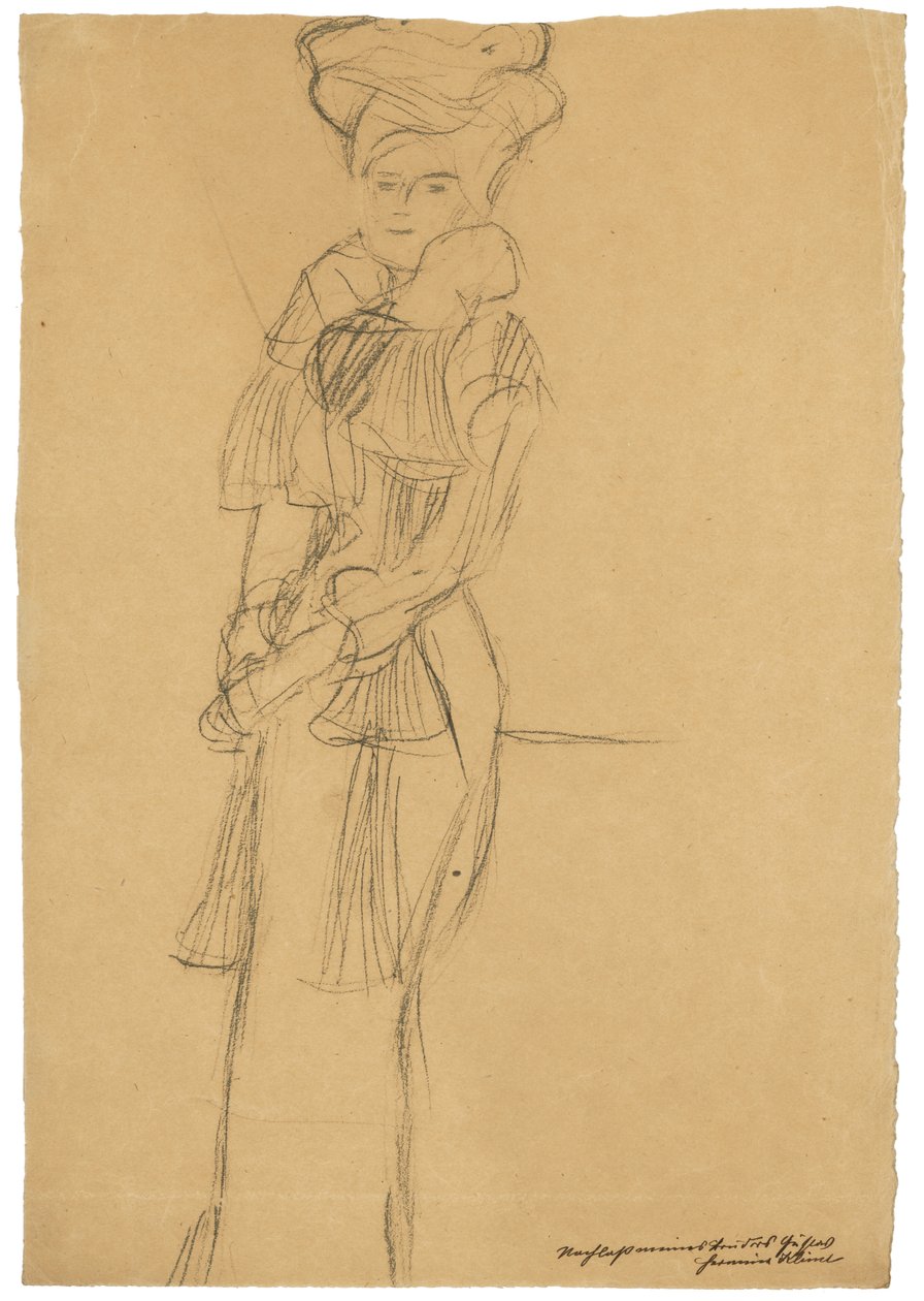 Portræt af Marie Henneberg af Gustav Klimt