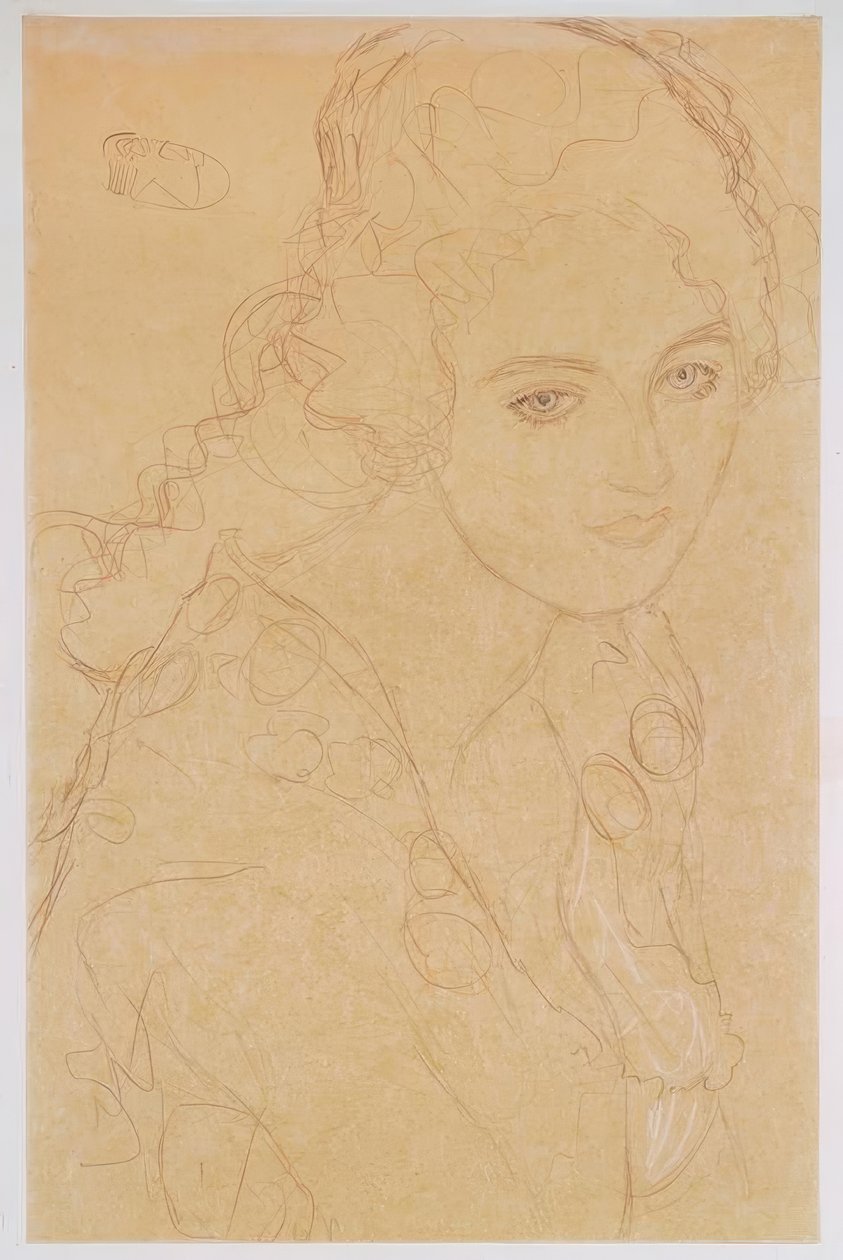 Portræt af Ria Munk III af Gustav Klimt