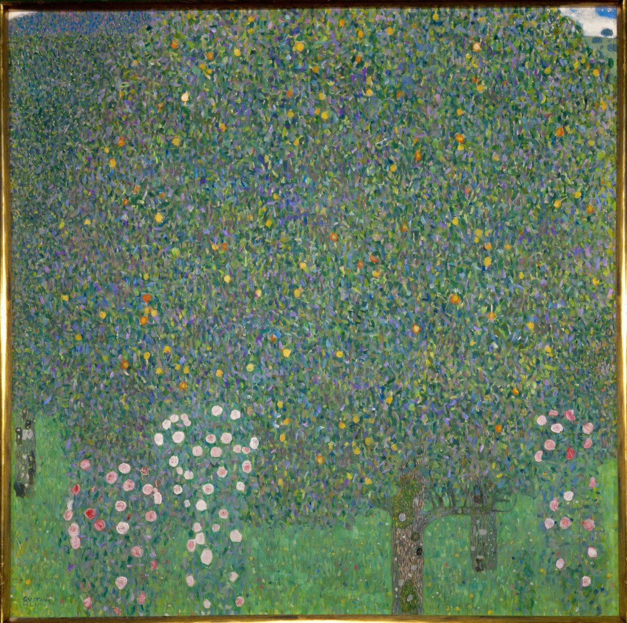 Roser under træerne. 1918 (maleri på lærred) af Gustav Klimt