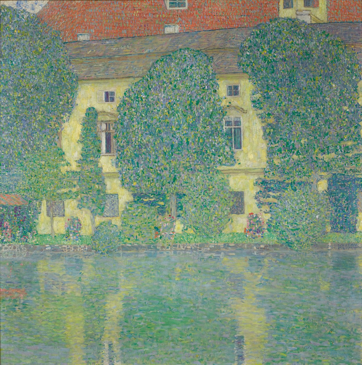 Slot Kammer am Attersee III af Gustav Klimt