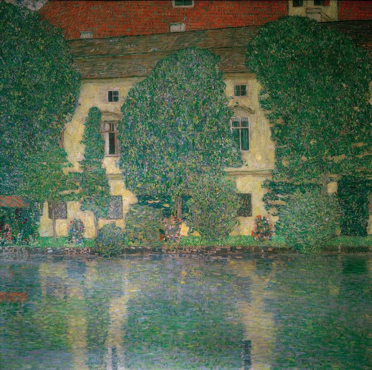 Schloss Kammer am Attersee III af Gustav Klimt