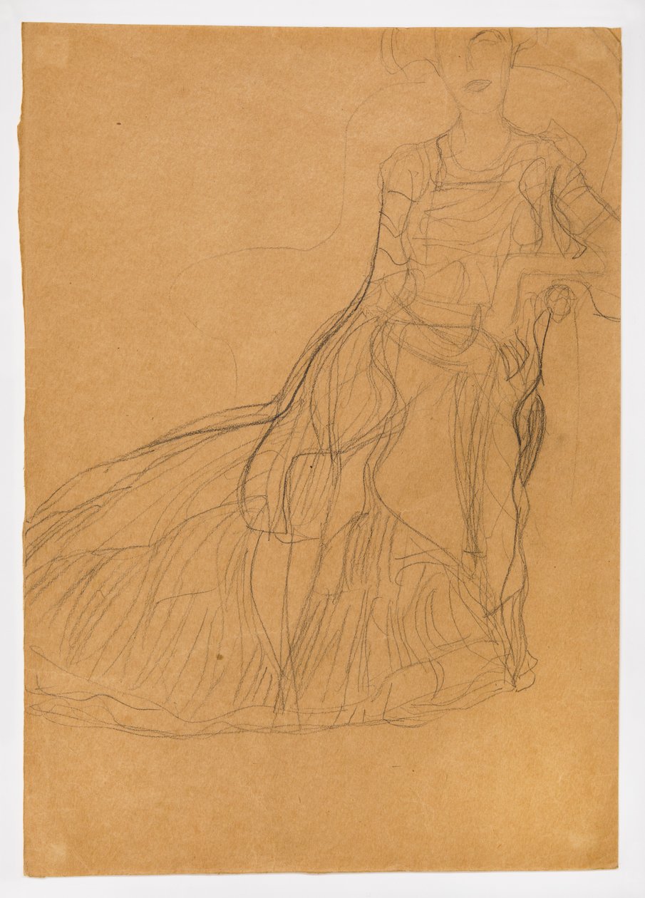 Siddende dame (Adele Bloch-Bauer) af Gustav Klimt