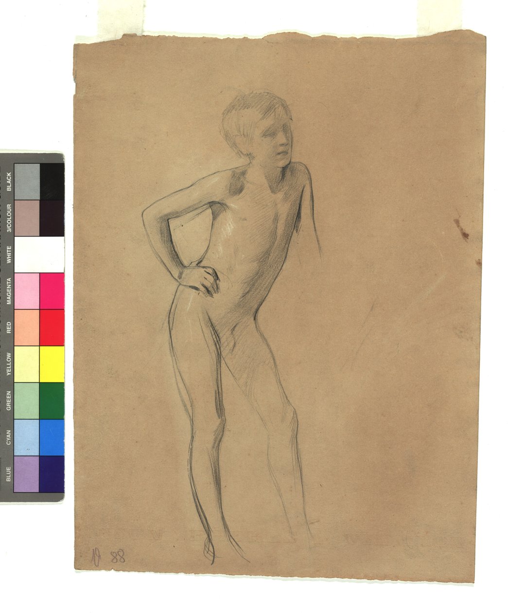 Stehender Knabenakt af Gustav Klimt
