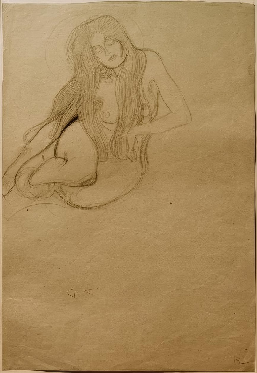Studer for begær i Beethoven-frisen af Gustav Klimt