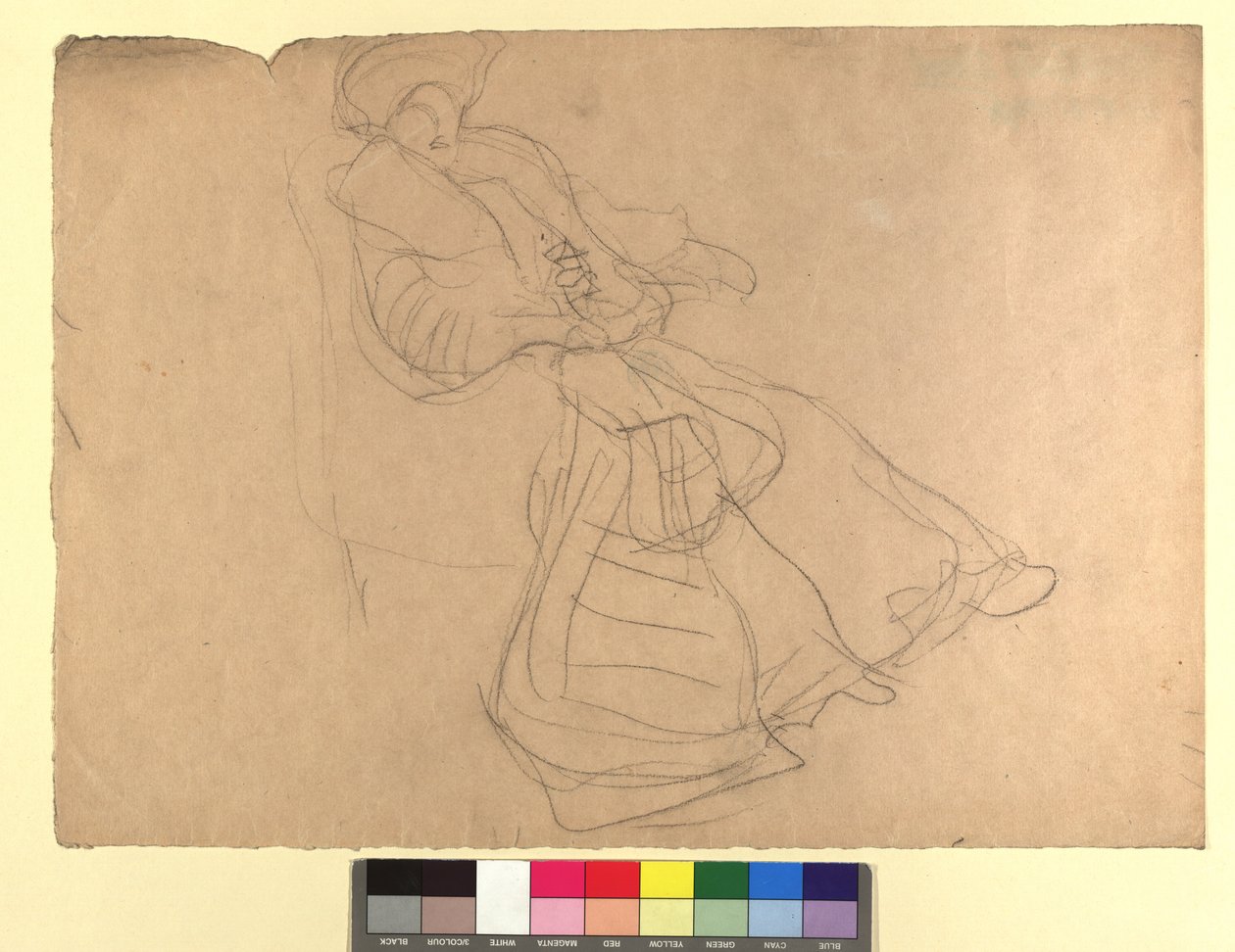 Studie zu einem Damenporträt af Gustav Klimt