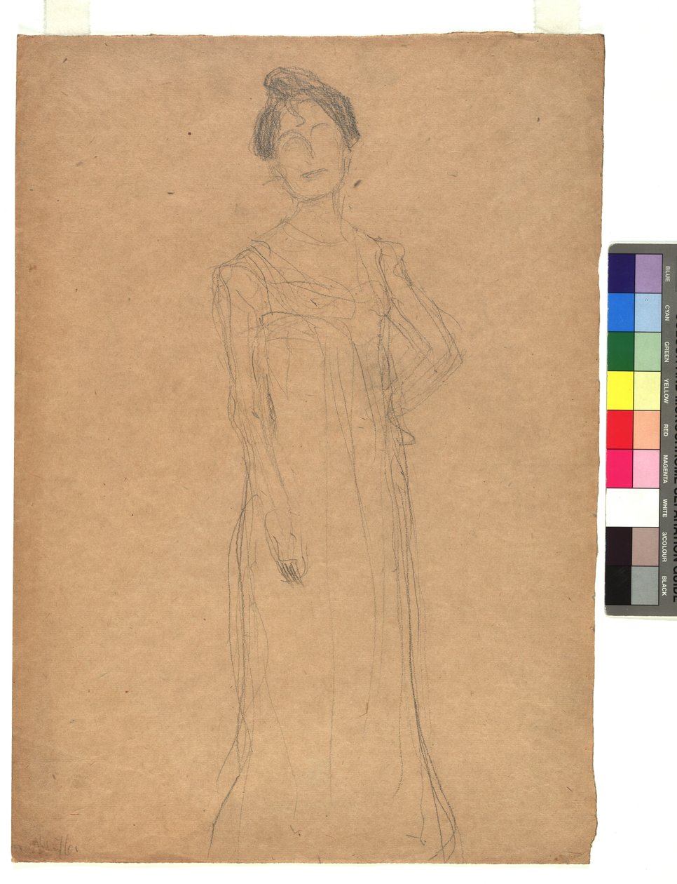 Studie zu einem Damenporträt af Gustav Klimt