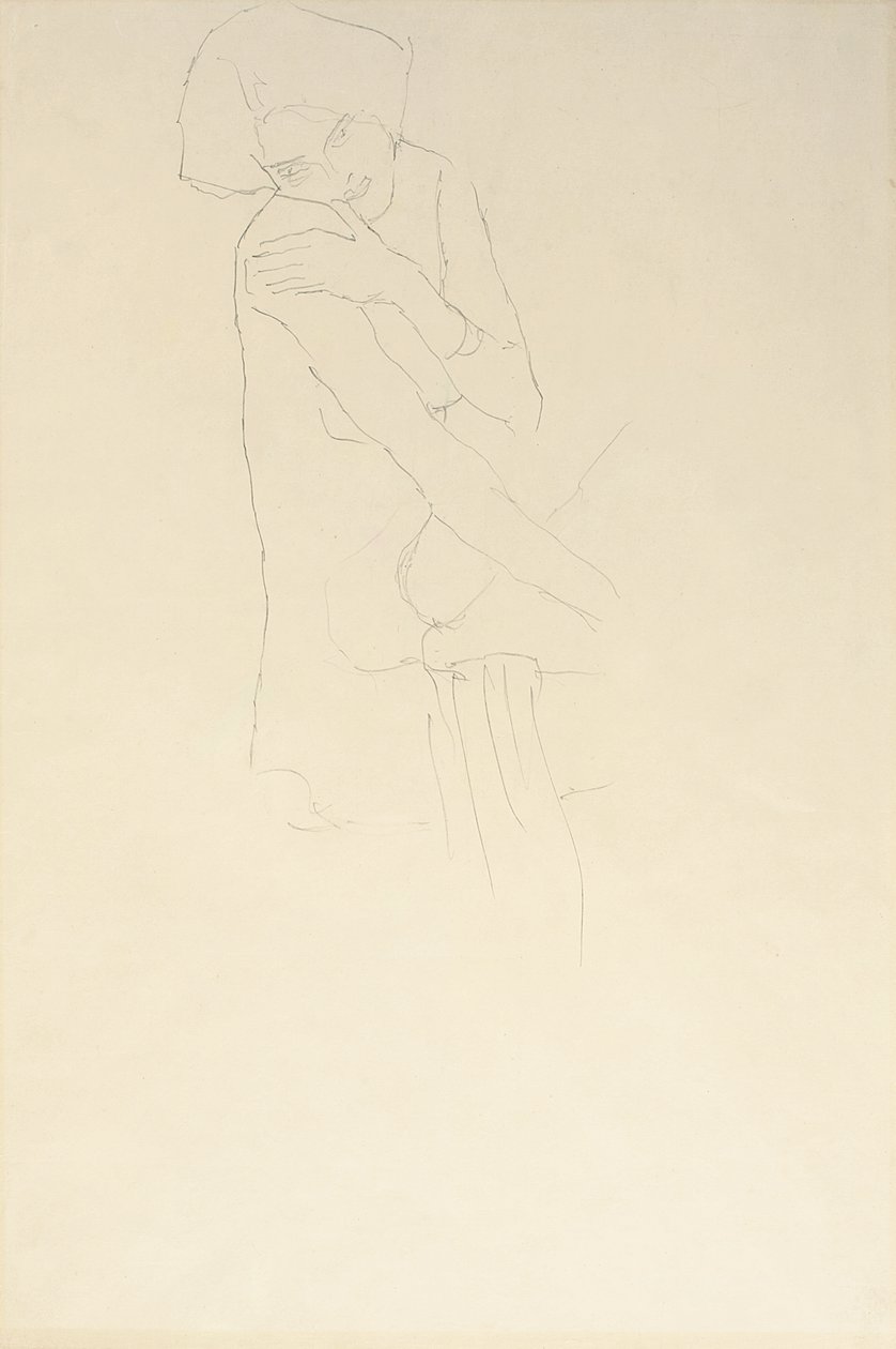 Studie for Adele Bloch-Bauer II, 1911 af Gustav Klimt