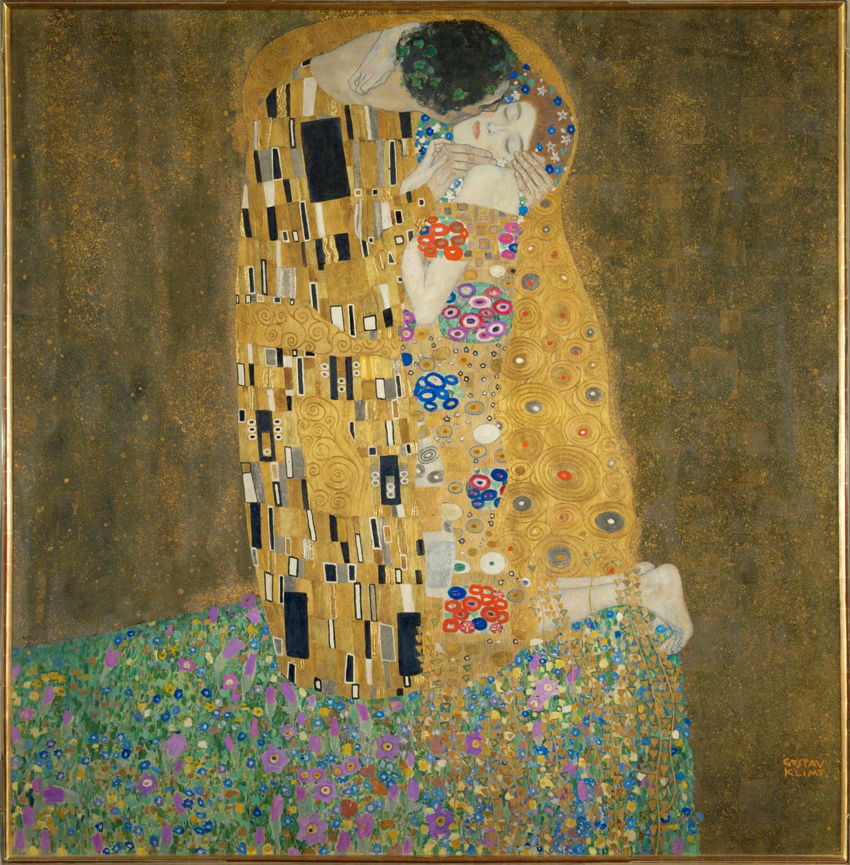 Kysset af Gustav Klimt