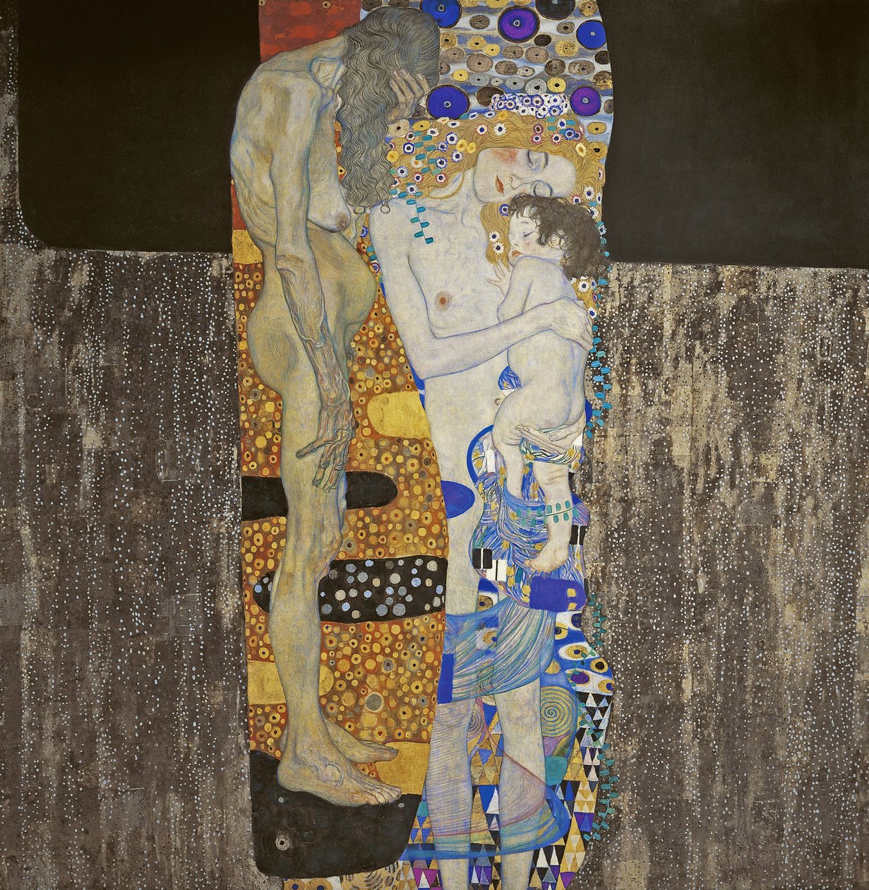 Kvindens tre aldre af Gustav Klimt