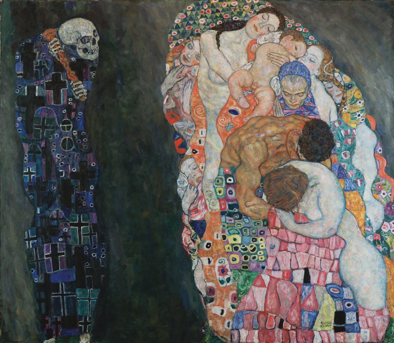 »Død og liv« af Gustav Klimt