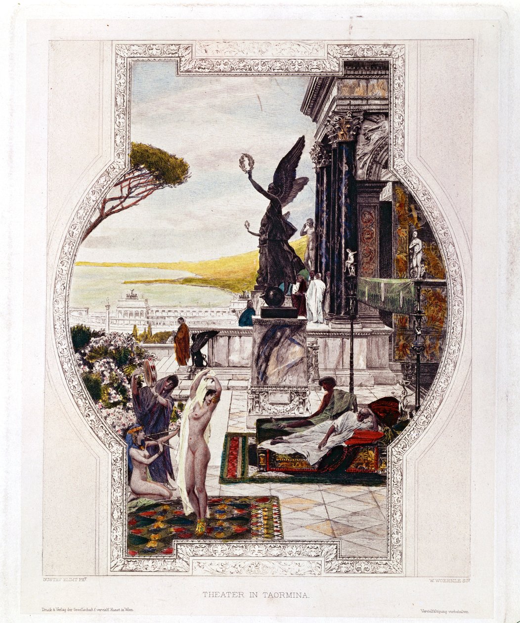 Burgtheater Wien (Hofteater) af Gustav Klimt