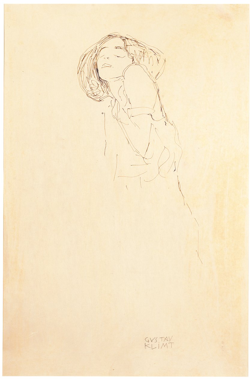 Kvinde fra venstre af Gustav Klimt