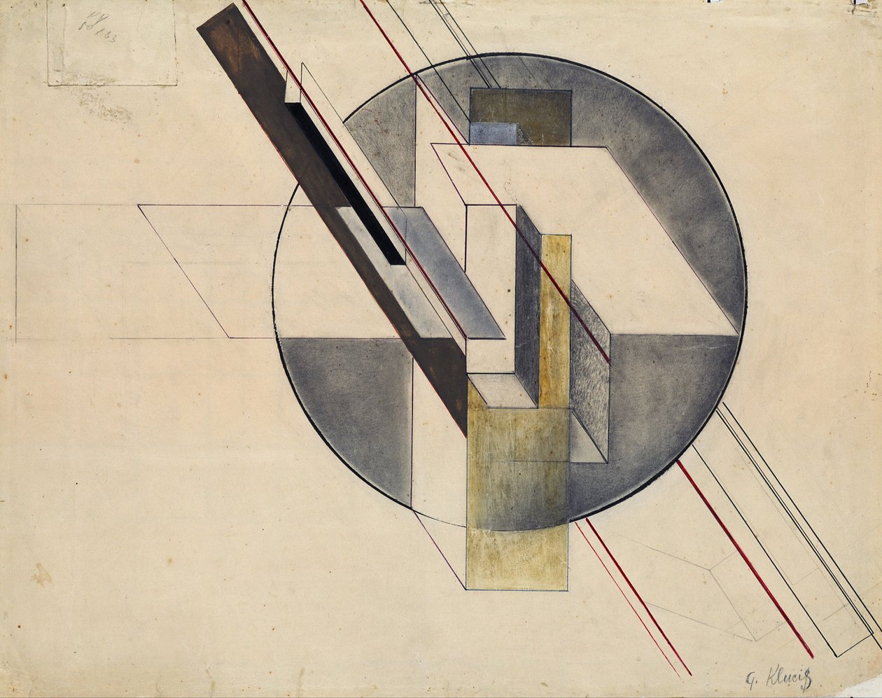 Byggeri, 1921 af Gustav Klutsis