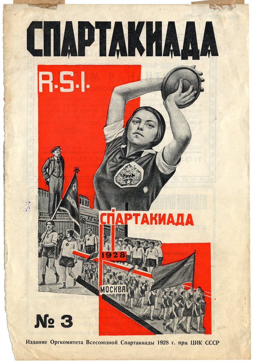 Cover af Spartakiada R.S.I. magasin, 1928 af Gustav Klutsis