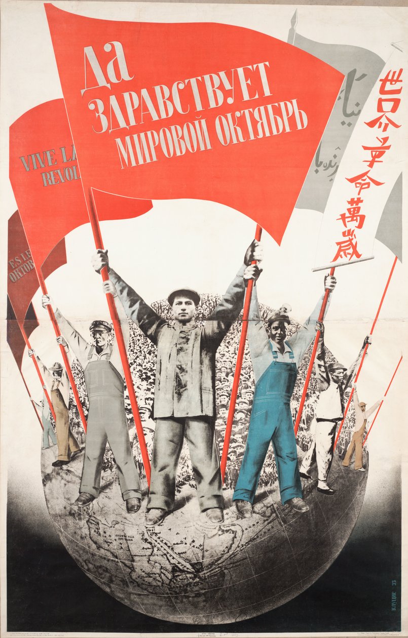 Længe leve verden oktober!, 1933. af Gustav Klutsis