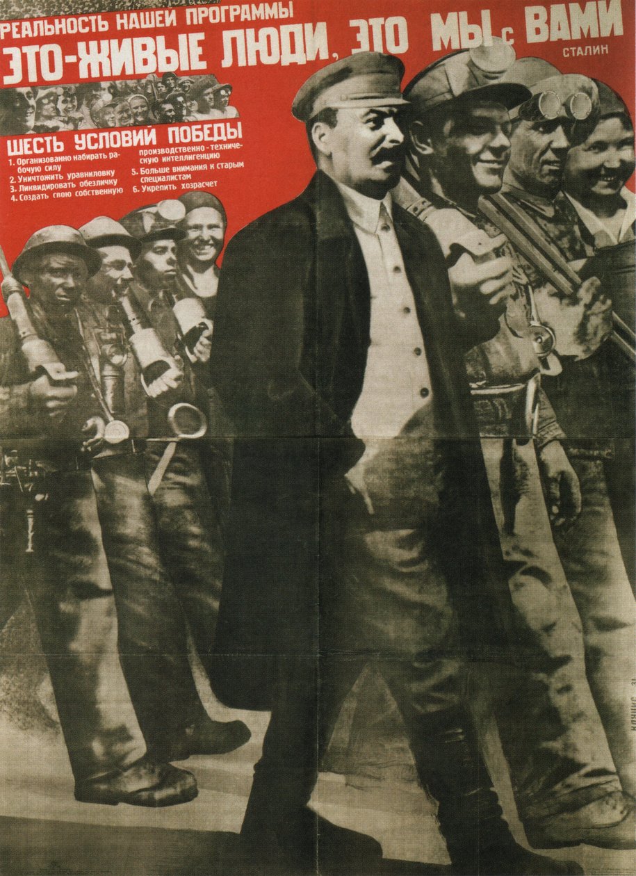 Virkeligheden af vores program er Real People: Its You and Me-plakat, 1931 af Gustav Klutsis