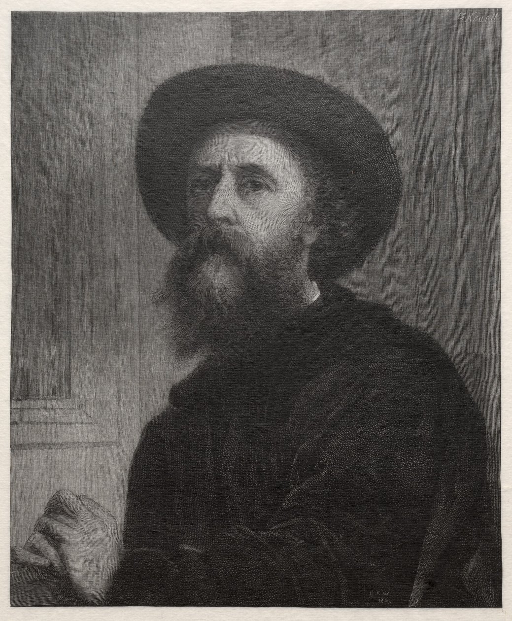 George Frederick Watts, 1887. af Gustav Kruell