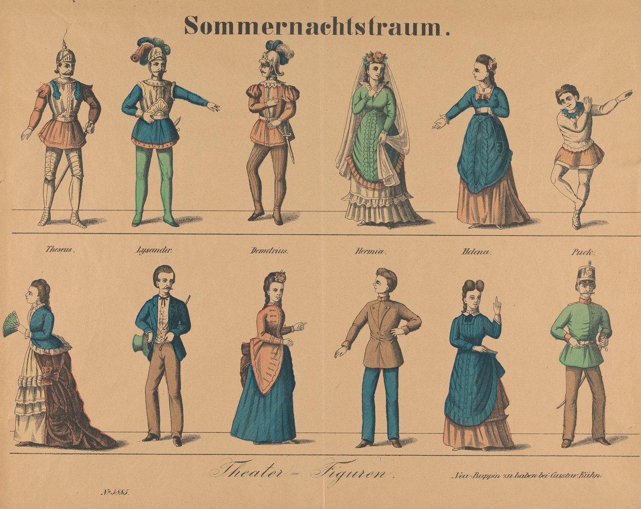 "En skærsommernatsdrøm": Teaterkarakterer af Gustav Kühn