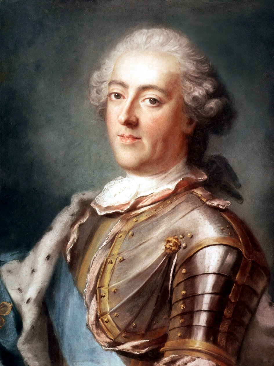 Den franske konge Louis XV (1710-1774) konge i 1715-1774 ca. 740 (pastel) af Gustav Lundberg