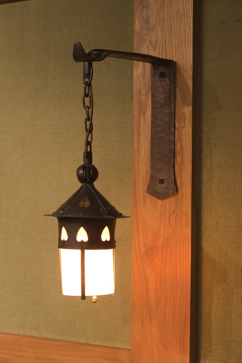 Par sconces, ca. 1904-1913 (kobber og glas) af Gustav Stickley