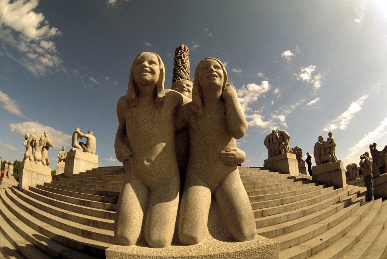 Vigeland skulptur, Frognerparken, Oslo, Norge, Europa af Gustav Vigeland