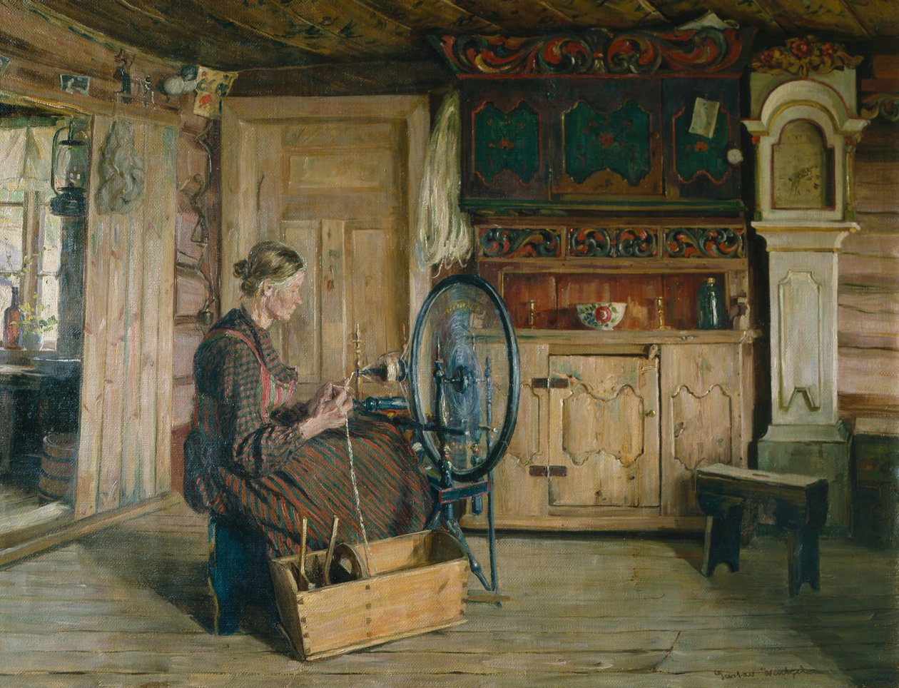 Brenna hos Lia i Lom af Gustav Wentzel
