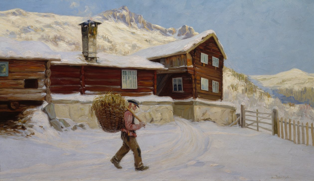 Fra Sandbu Farm (olie på lærred) af Gustav Wentzel
