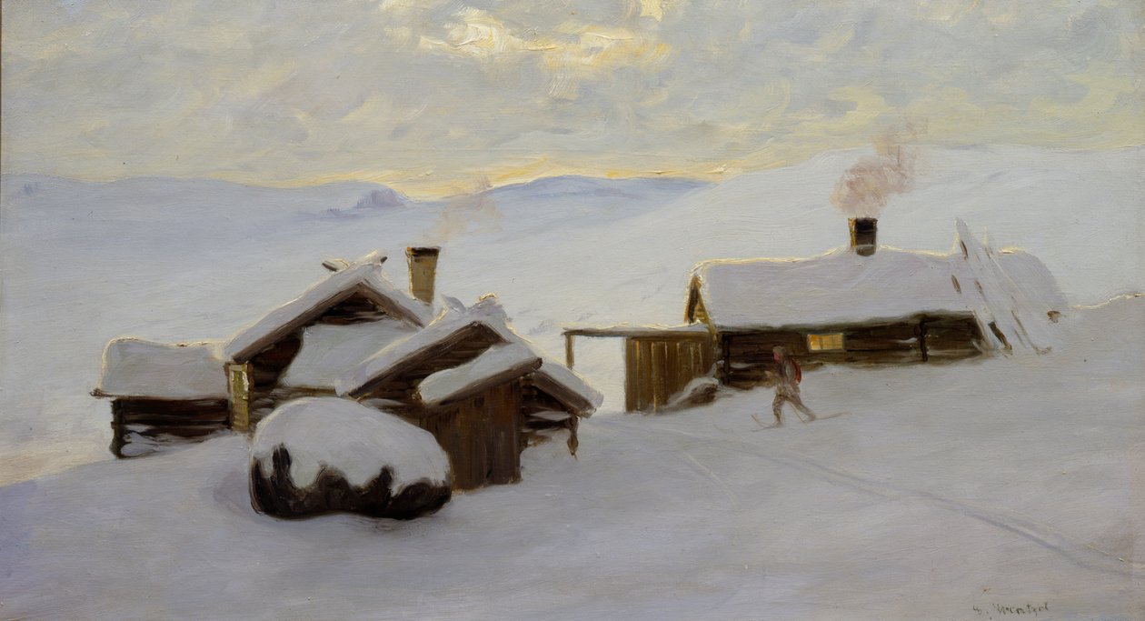 Sjodalen (olie på lærred) af Gustav Wentzel