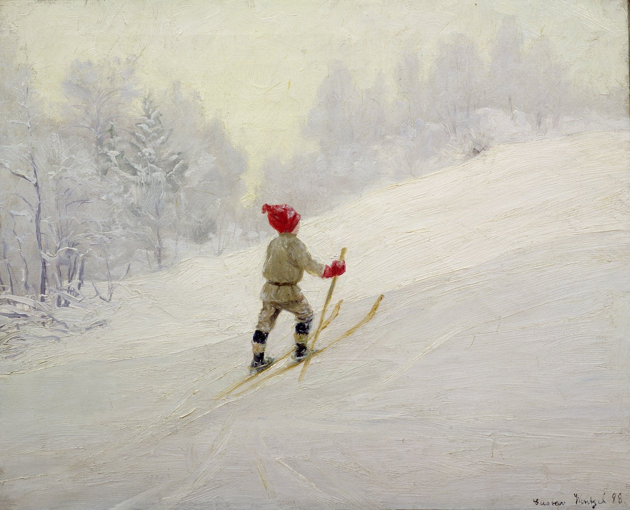 Skitræning af Gustav Wentzel
