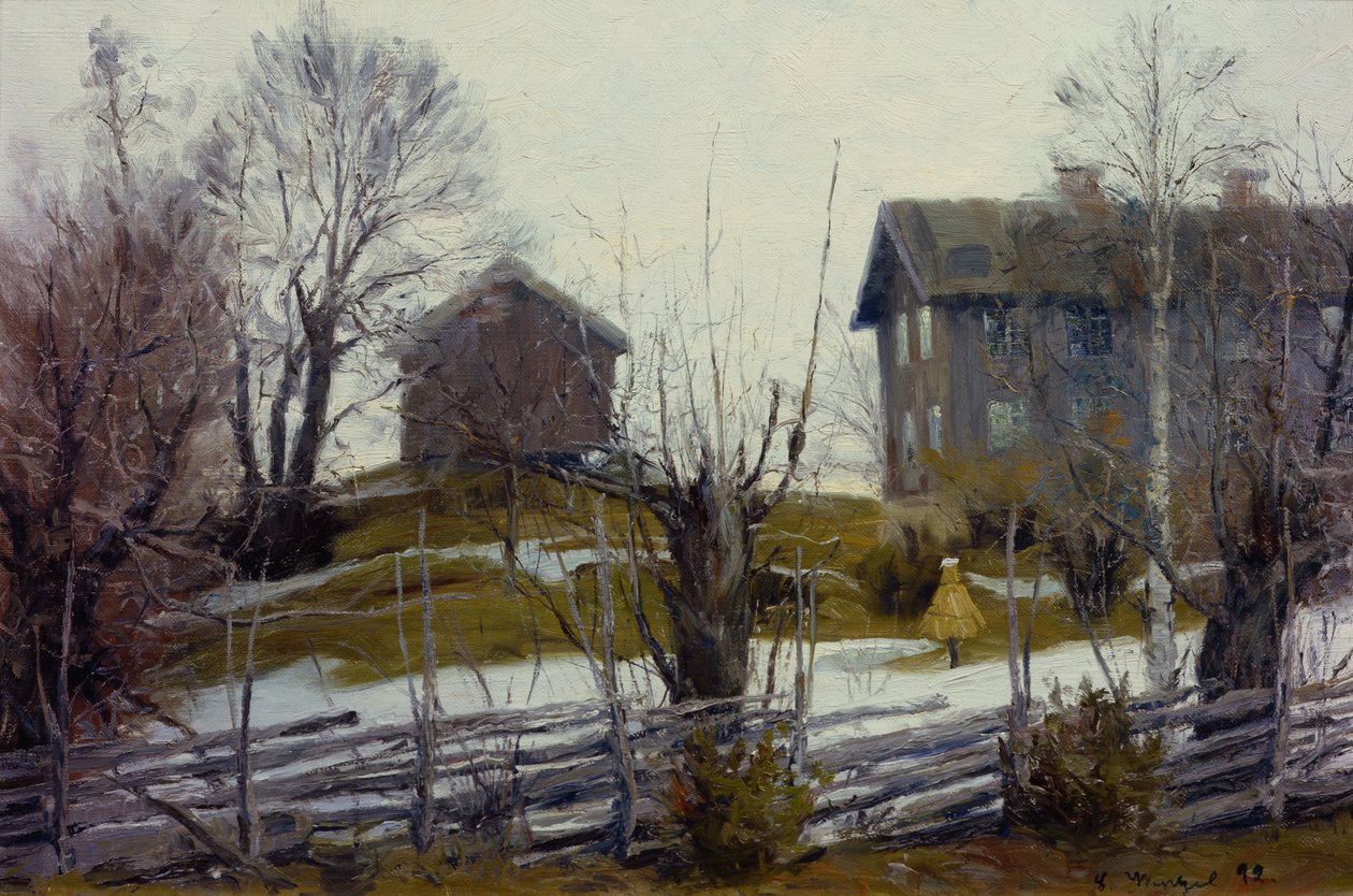 Forår tø af Gustav Wentzel