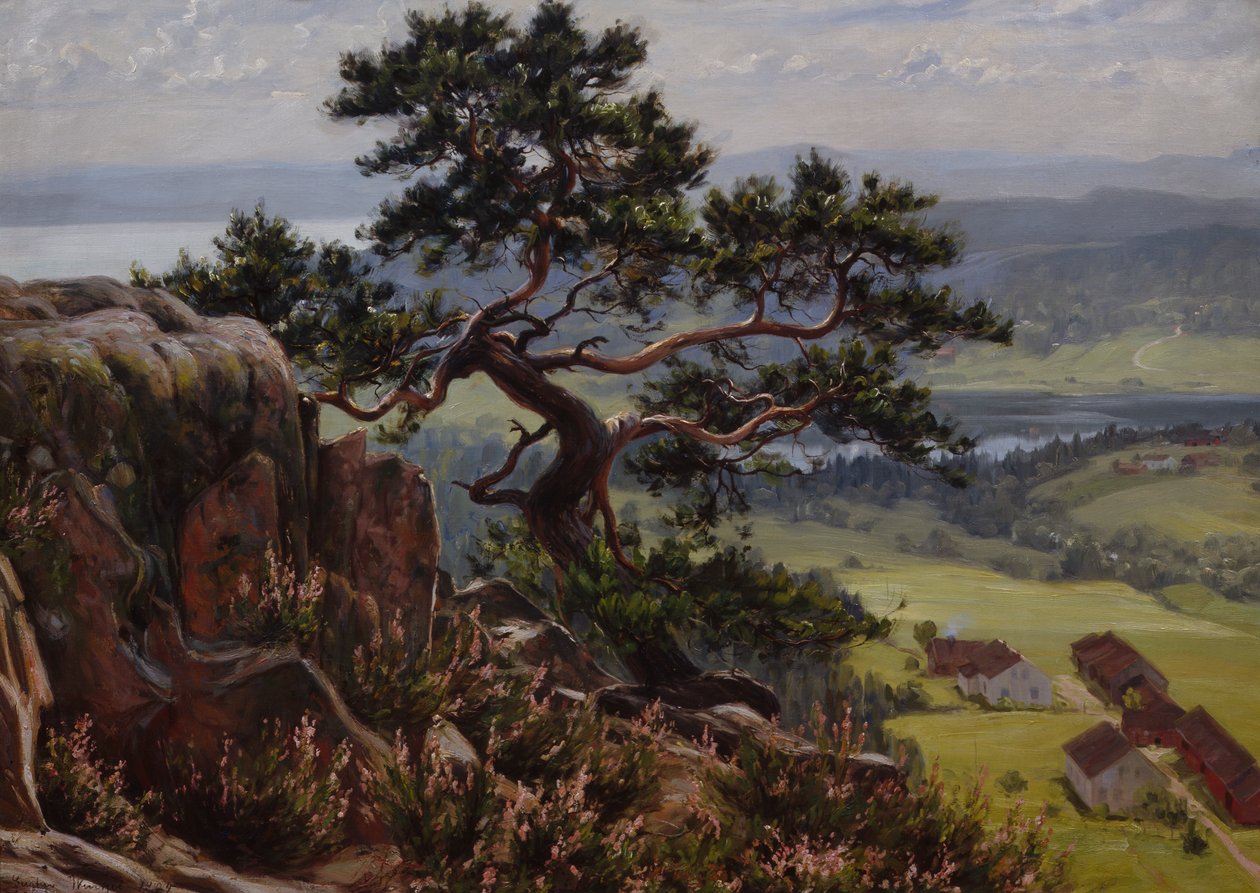Udsigt over Vardåsen af Gustav Wentzel