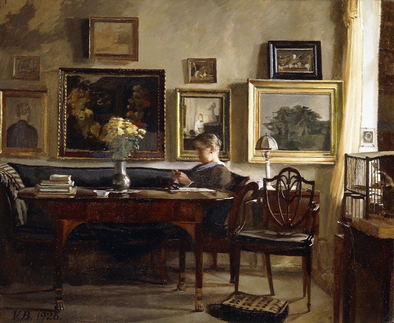 Et afslappende øjeblik af Gustav Wilhelm Blom