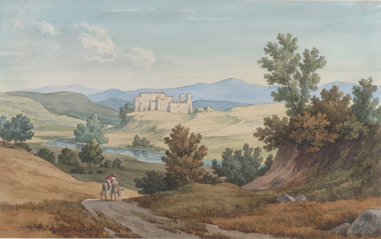 Villa Pasino, 1854. af Gustav Wilhelm Palm