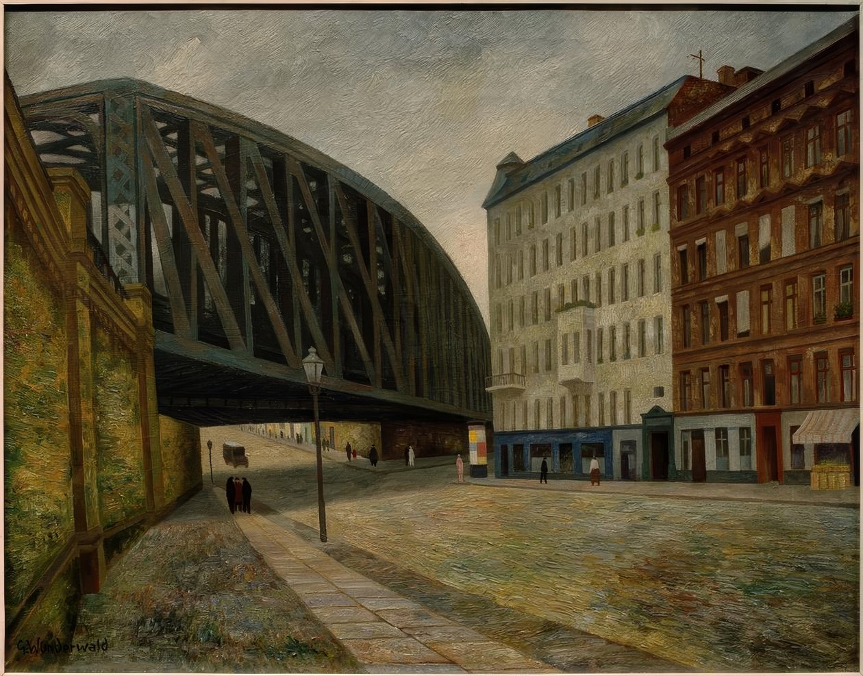 Bro over Ackerstraße Berlin North af Gustav Wunderwald