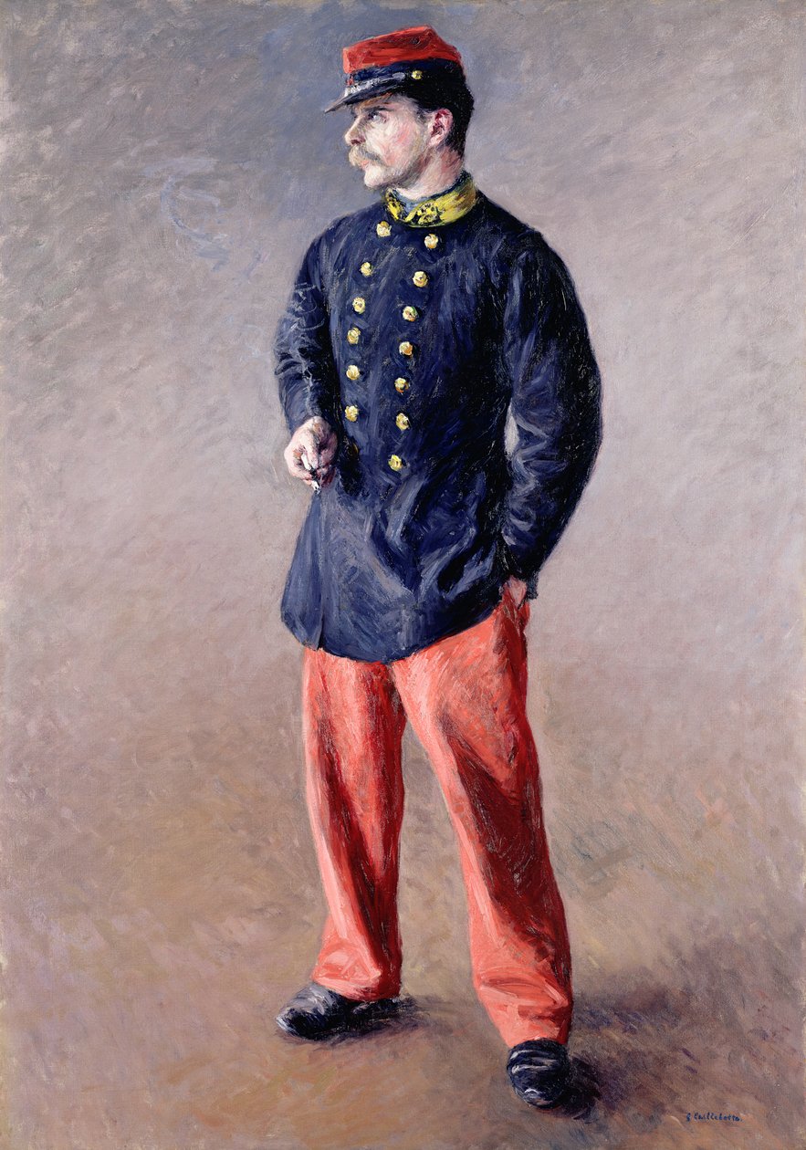 En soldat, 1881 af Gustave Caillebotte
