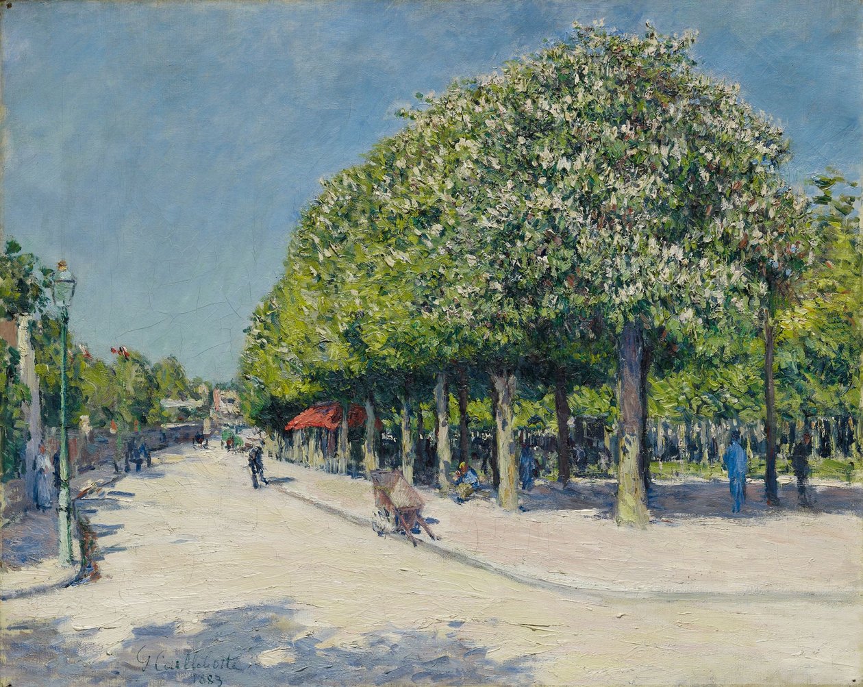 Argenteuil, tivoli af Gustave Caillebotte