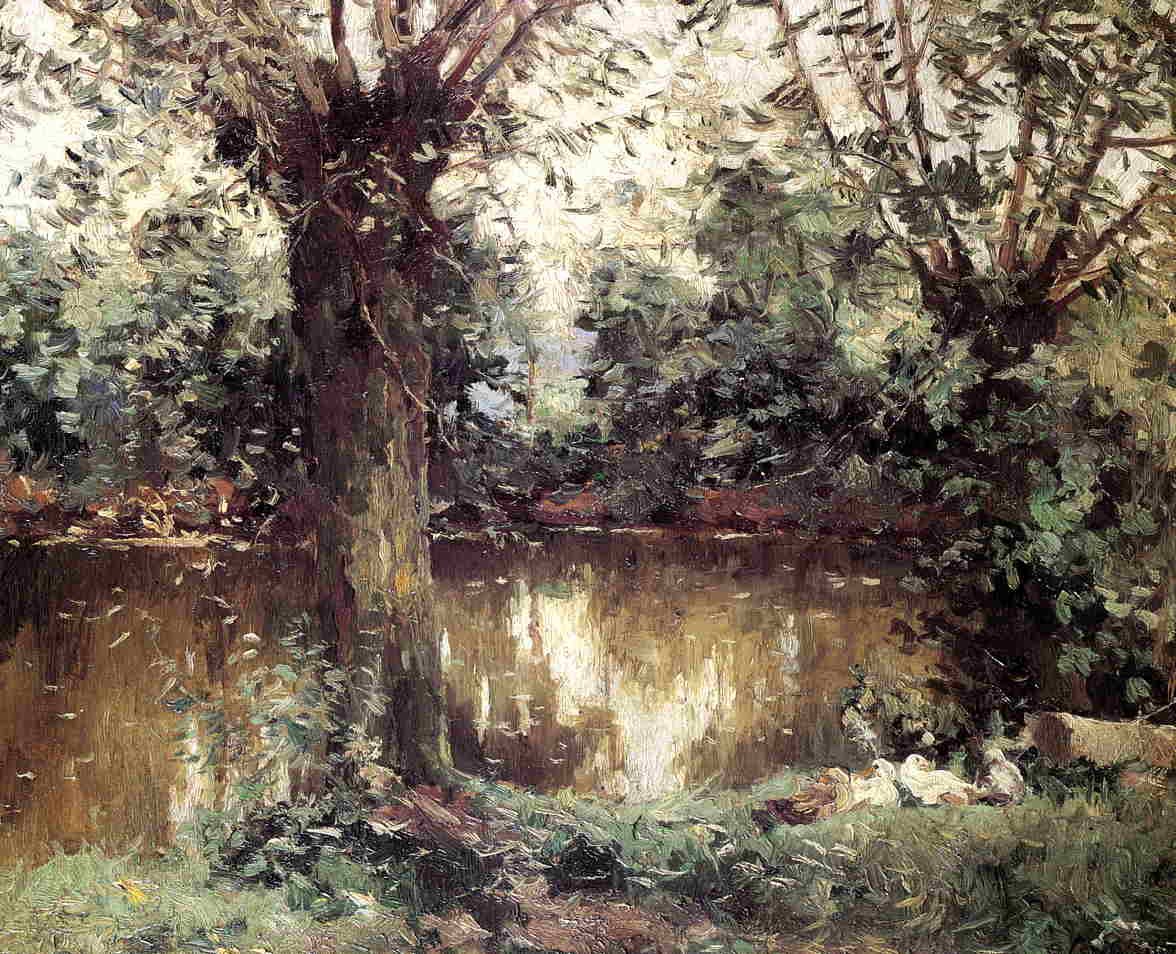 Yerres banker af Gustave Caillebotte