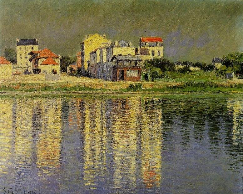 Banks of the Seine af Gustave Caillebotte