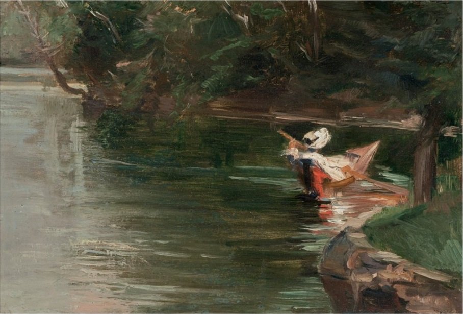 Kanter af Yerres af Gustave Caillebotte
