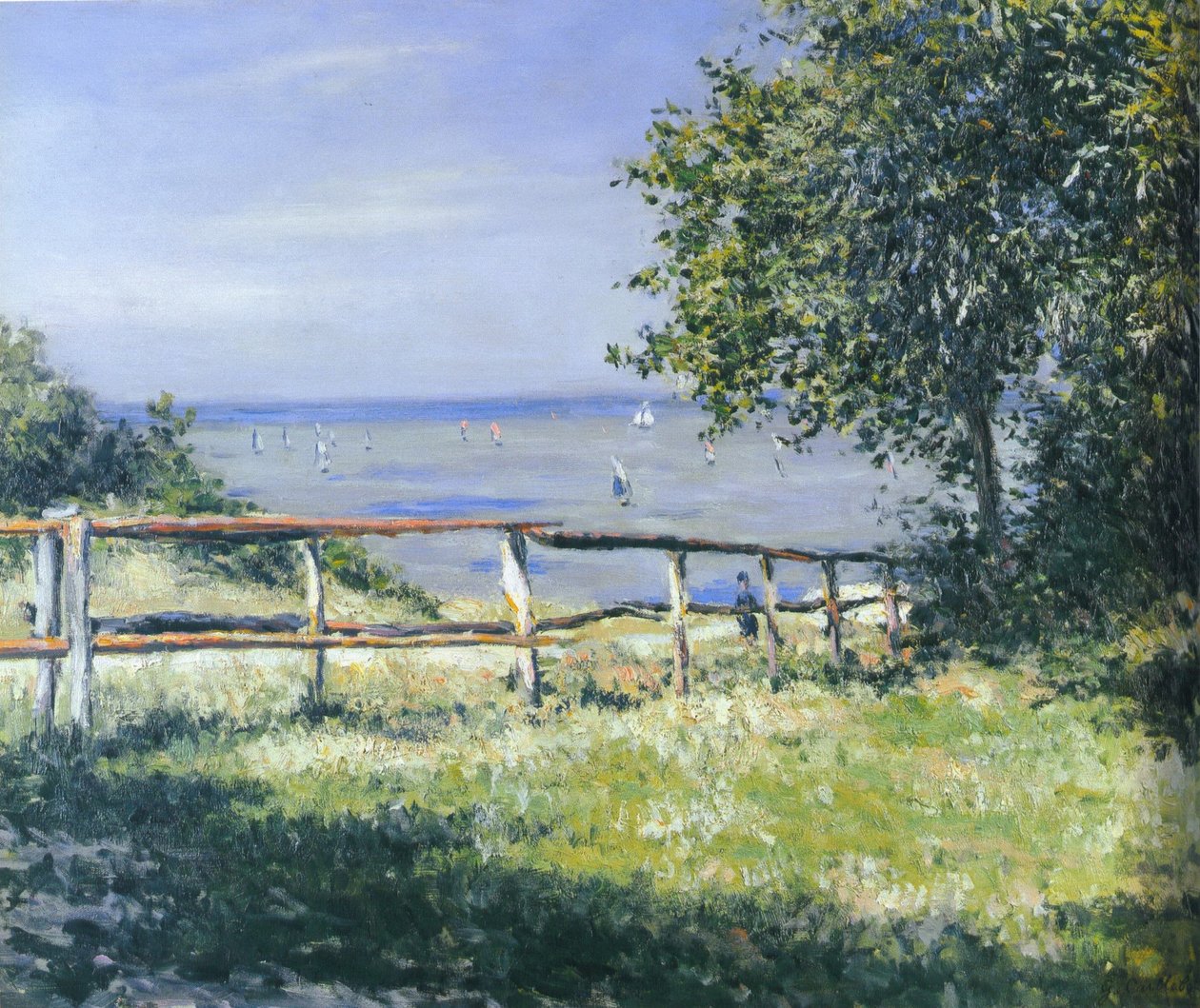 Mark ved havet af Gustave Caillebotte