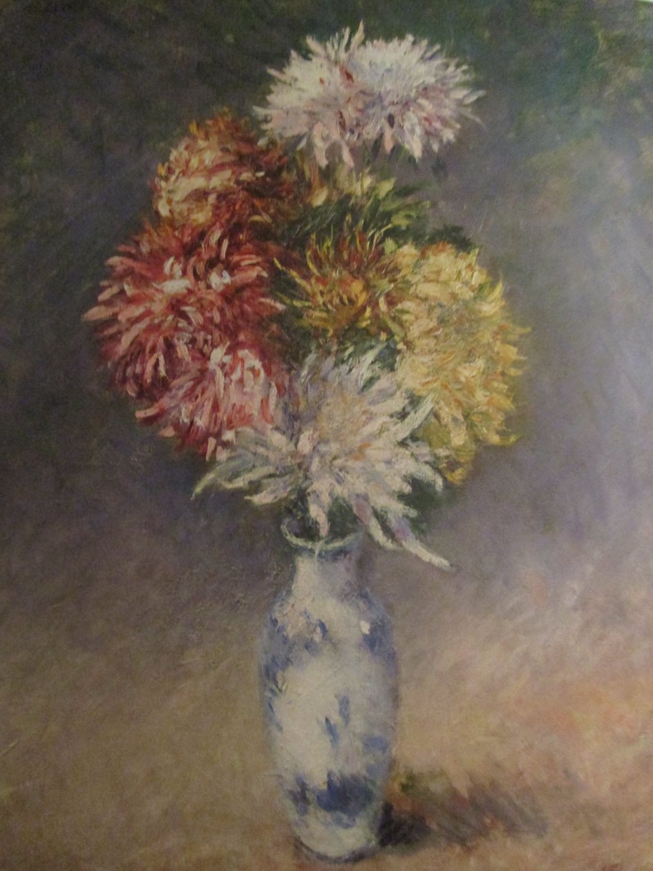 Krysantemum i en vase (1893) af Gustave Caillebotte