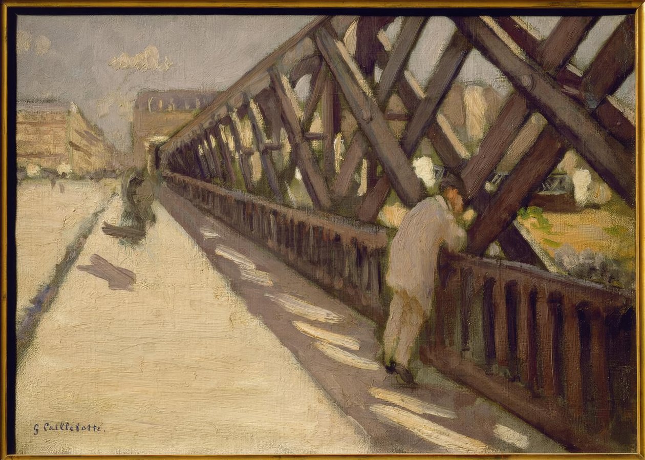 Europabroen, foreløbig skitse af Gustave Caillebotte