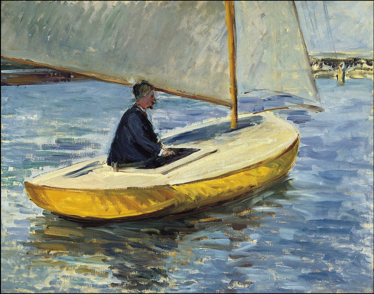 Den gule båd af Gustave Caillebotte