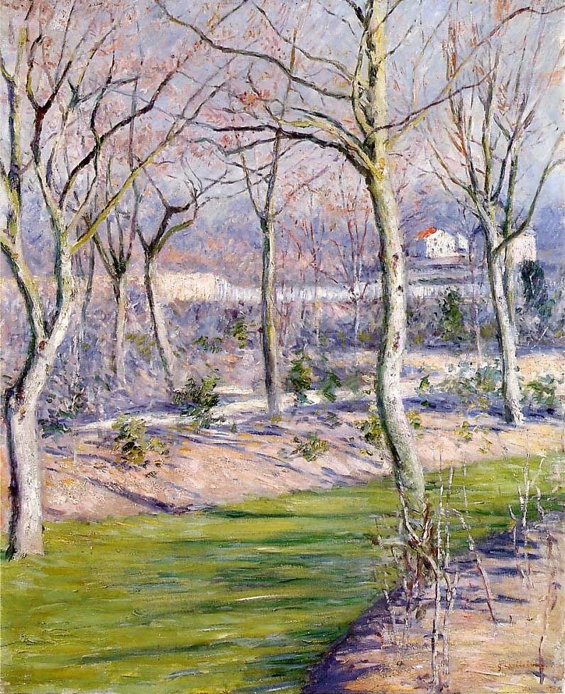 Petit Gennevilliers have om vinteren af Gustave Caillebotte