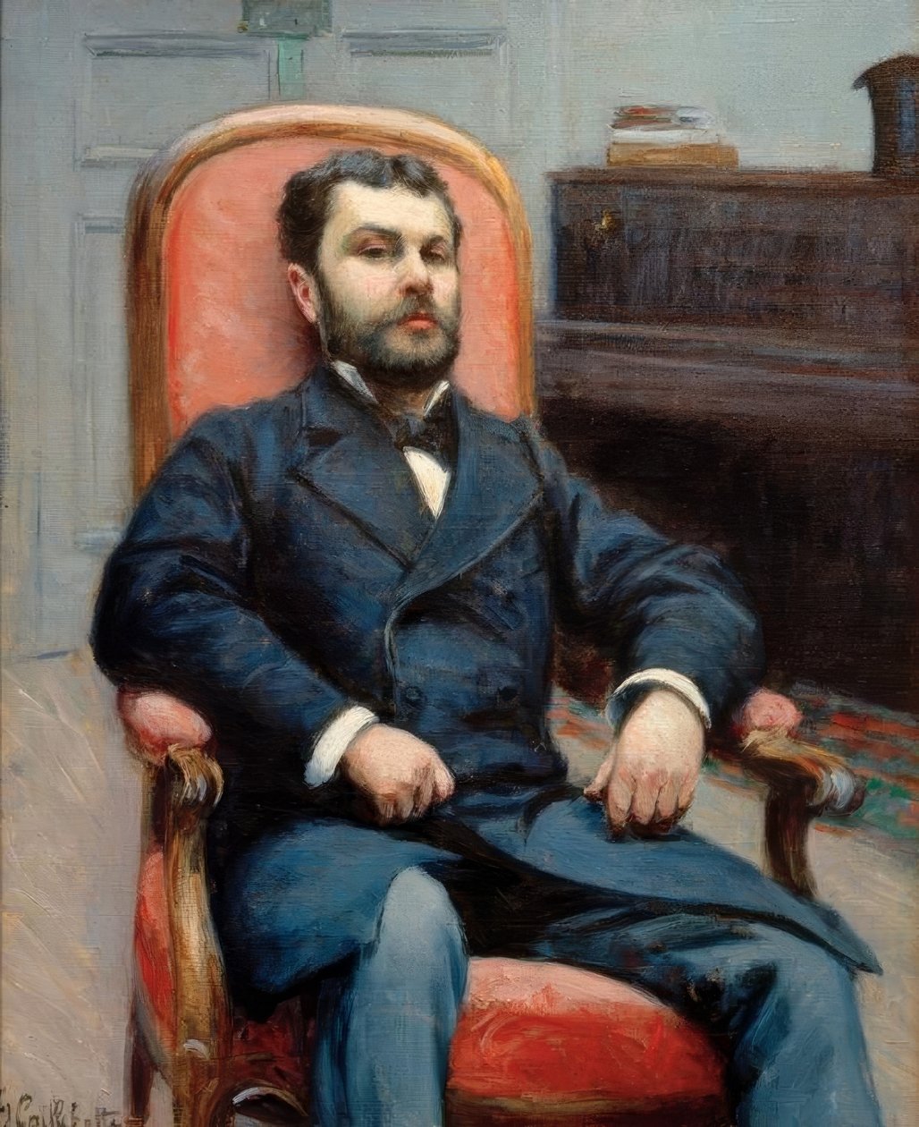 Portræt af Richard Gallo af Gustave Caillebotte