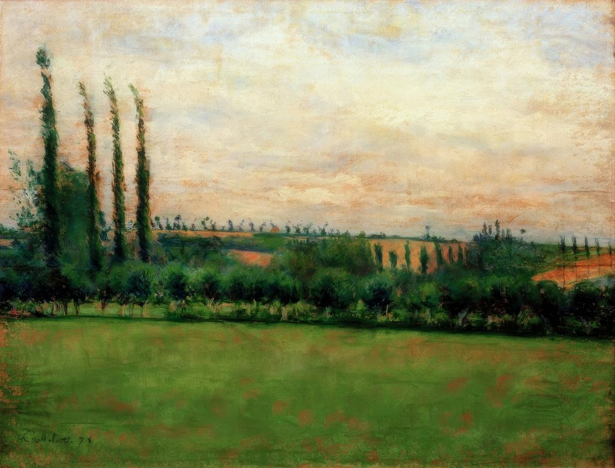 Prærie af Gustave Caillebotte