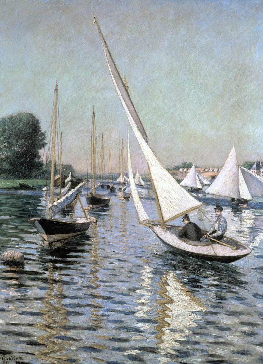 Regatta i Argenteuil, 1893 af Gustave Caillebotte