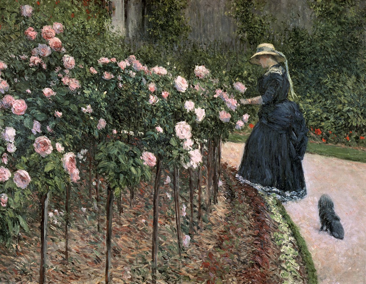 Roser i haven ved Petit Gennevilliers, 1886 af Gustave Caillebotte