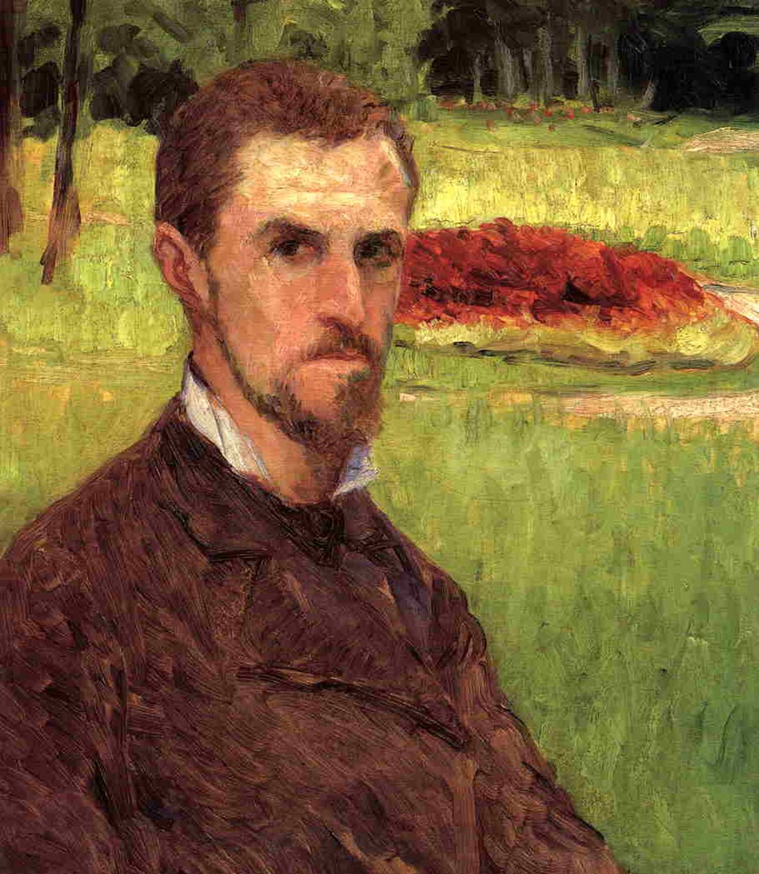 Selvportræt, 1875-76 af Gustave Caillebotte