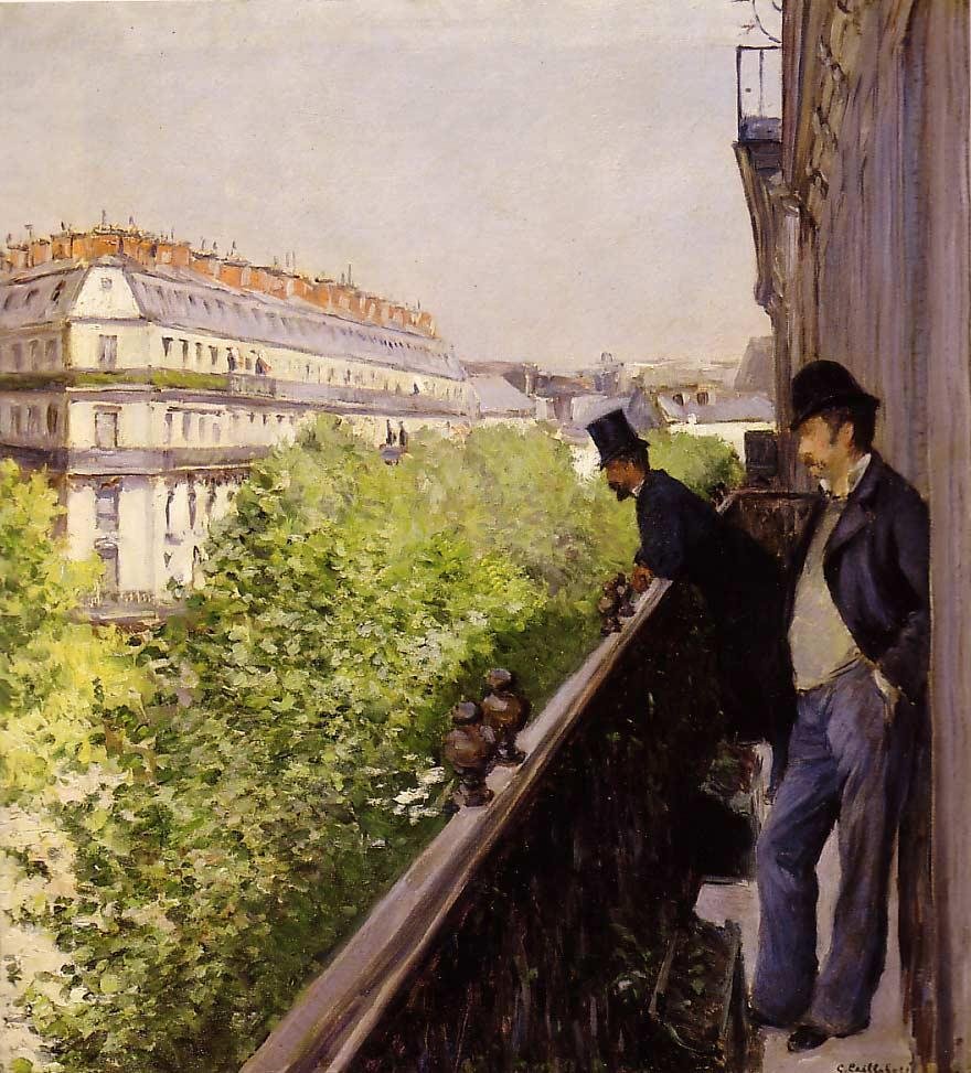 En altan af Gustave Caillebotte
